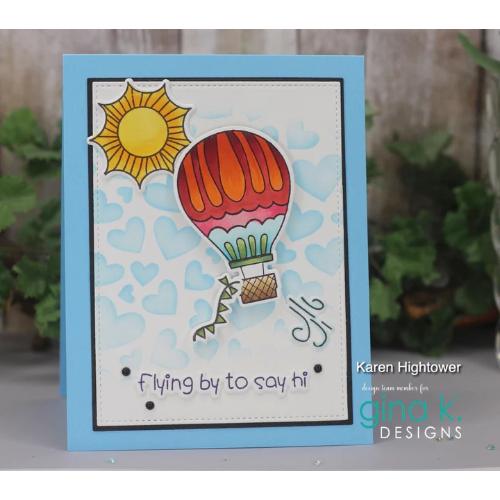 Gina K Designs - STENCIL- Scattered Hearts