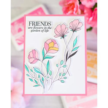 Gina K Designs - STENCIL- Floral Friendship