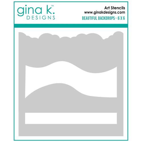 Gina K Designs - STENCIL- Beautiful Backdrops