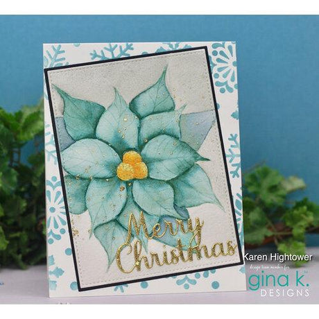 Gina K Designs - STENCILS- Peaceful Poinsettia