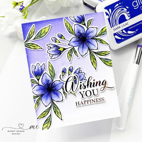 Gina K designs - STENCIL- Wishful Florals Layering Stencil