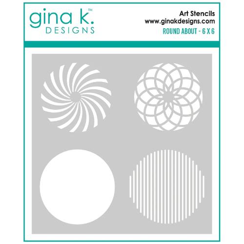 Gina K Designs - STENCIL- Round About
