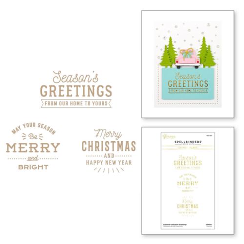 Spellbinders - Essential Christmas Greetings Glimmer Hot Foil Plate