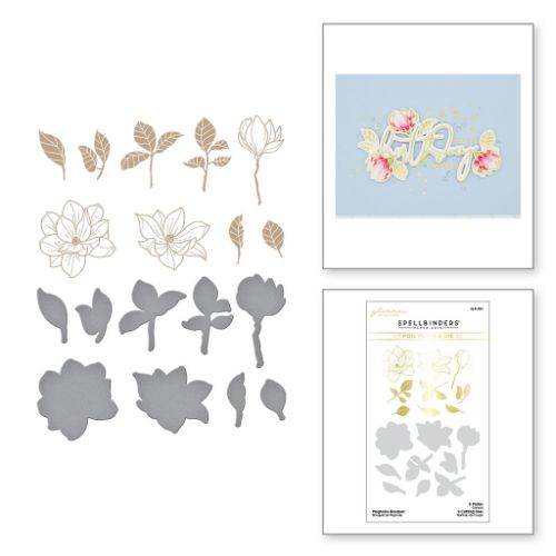 Spellbinders - Magnolia Bouquet Glimmer Hot Foil Plate & Die Set by Yana Smakula