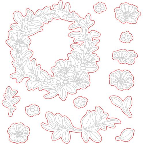 Honey Bee Stamps - Spring Wreath - Honey Cuts