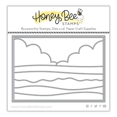 Honey Bee Stamps - Beach Scene A7 Cover Plate | Honey Cuts