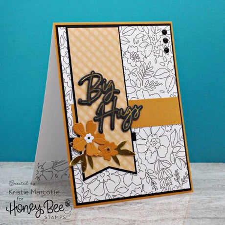 Honey Bee Stamps - Foil Script: Love Hot Foil Plate & Honey Cuts