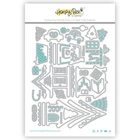 Honey Bee Stamps - Lovely Layers: Alice's Gingerbread Lane - Honey Cuts - Postage as per Actual