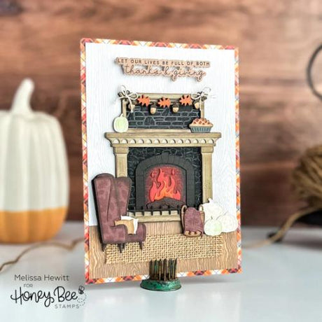 Honey Bee Stamps - Lovely Layers: Fireplace - Honey Cuts