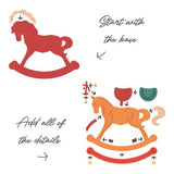 Honey Bee Stamps - Lovely Layers: Old Fashioned Rocking Horse - Honey Cuts