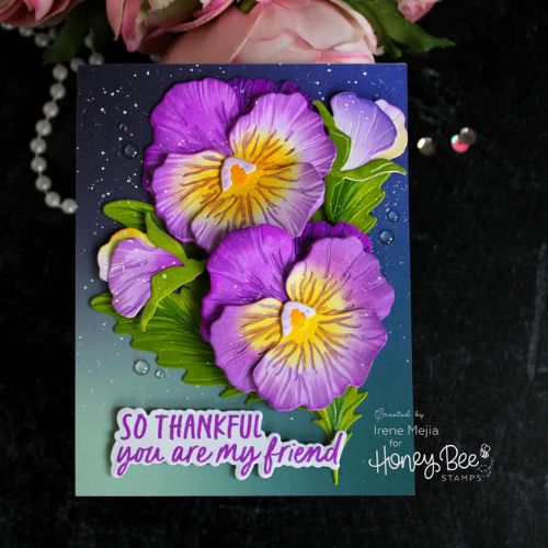 Honey Bee Stamps - Lovely Layers: Pansy - Honey Cuts
