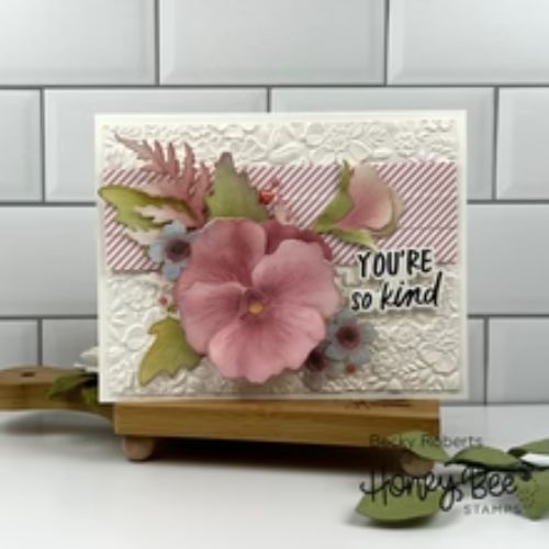 Honey Bee Stamps - Spring Medley - 3D Embossing Folder