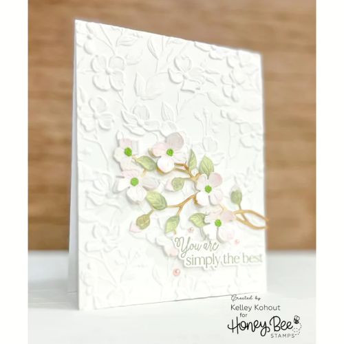 Honey Bee Stamps - Dogwood Blooms - 3D Embossing Folder