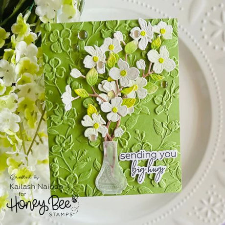 Honey Bee Stamps - Dogwood Blooms - 3D Embossing Folder