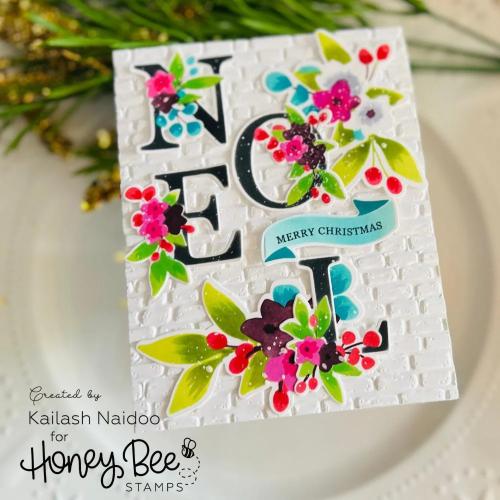 Honey Bee Stamps - Rustic Brick Wall - 3D Embossing Folder