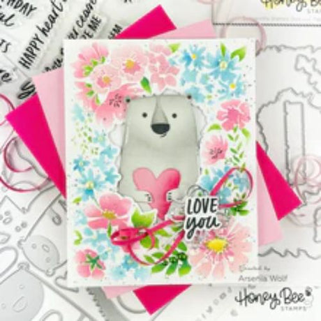 Honey Bee Stamps - Friendship Frame - Set of 6 Coordinating Stencils