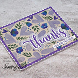 Honey Bee Stamps - Hearts In Bloom - Set of 4 Layering Background Stencils