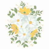 Honey Bee Stamps - Daisy Layers Bouquet - Set Of 6 Coordinating A2 Stencils