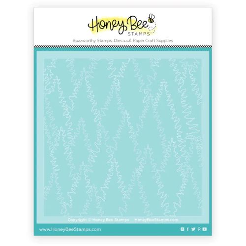 Honey Bee Stamps - Tall Pines Set Of 4 Layering Stencils