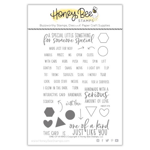 Honey Bee Stamps - One-Of-A-Kind | 4x6 Stamp Set