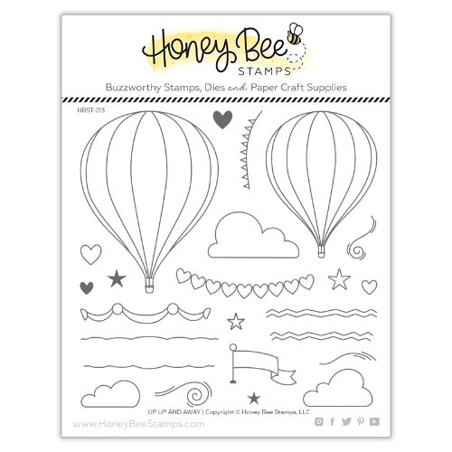 Honey Bee Stamps - Up, Up and Away | 6x6 Stamp Set