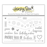 Honey Bee Stamps - Pocket Full of Love | 4x6 Stamp Set