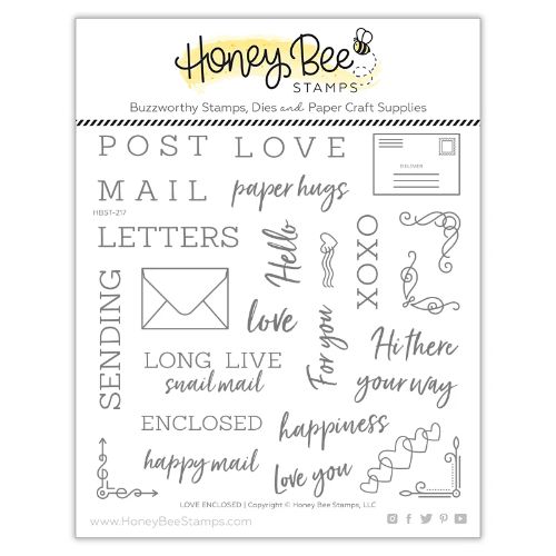 Honey Bee Stamps - Love Enclosed | 6x6 Stamp Set