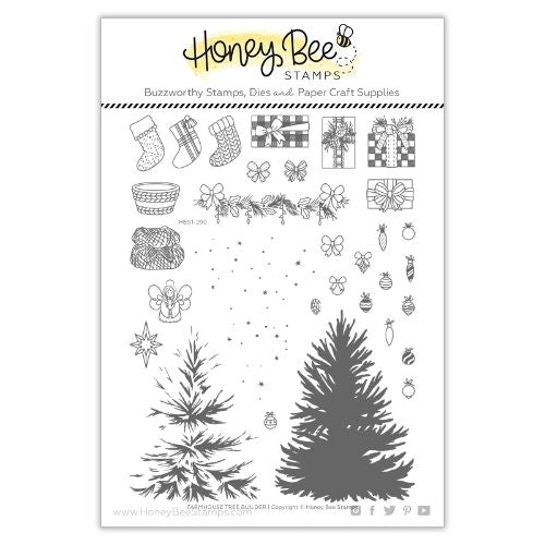 Honey Bee Stamps - Farmhouse Tree Builder | 6x8 Stamp Set