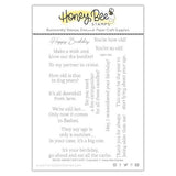 Honey Bee Stamps - Inside: Snarky Birthday Sentiments | 4x6 Stamp Set