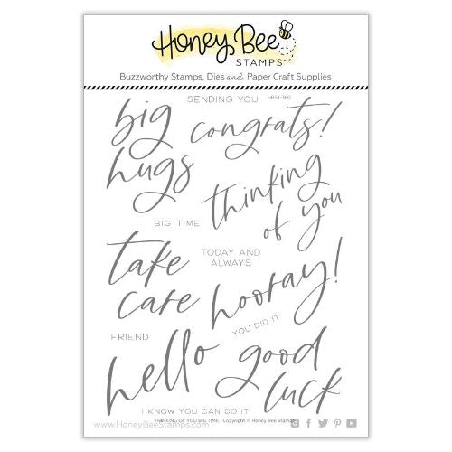 Honey Bee Stamps - Thinking Of You Big Time | 6x8 Stamp Set