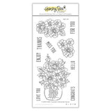 Honey Bee Stamps - Floral Vase | 4x8 Stamp Set