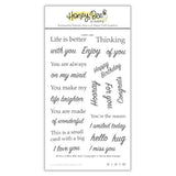 Honey Bee Stamps - Small Card, Big Hug | 4x6 Stamp Set