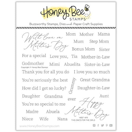 Honey Bee Stamps - This One's For The Girls - 6x6 Stamp Set