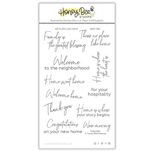 Honey Bee Stamps - No Place Like Home - 4x6 Stamp Set