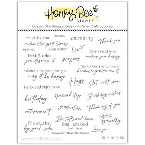 Honey Bee Stamps - Be Still 6x6 Stamp Set