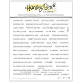 Honey Bee Stamps - Mini Messages 6x6 Stamp Set