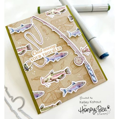 Honey Bee Stamps - Fishing Legend 5x6 Stamp Set