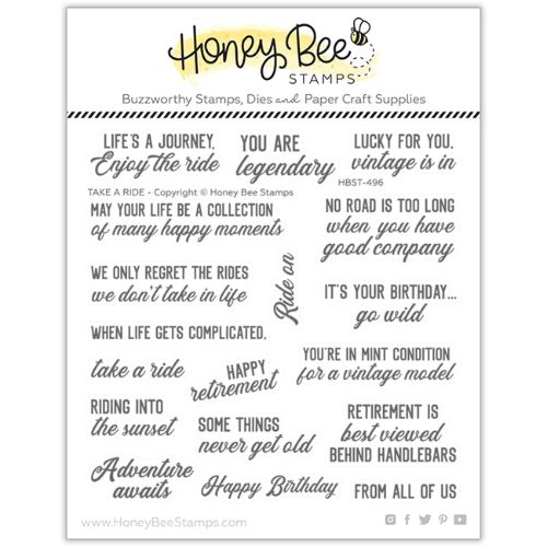 Honey Bee Stamps - Take A Ride 6x6 Stamp Set