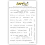 Honey Bee Stamps - Mini Messages: Birthday 4x5 Stamp Set