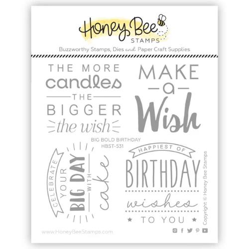 Honey Bee Stamps - Big Bold Birthday 4x4 Stamp Set