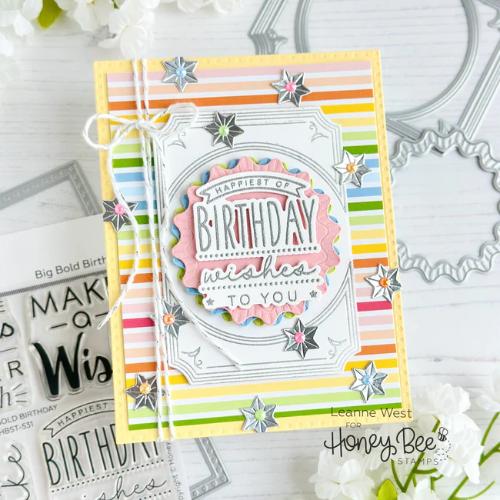 Honey Bee Stamps - Big Bold Birthday 4x4 Stamp Set