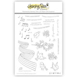 Honey Bee Stamps - Sweet Songs 6x8 Stamp Set
