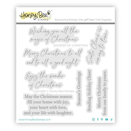 Honey Bee Stamps - Wonder Of Christmas 4x4 Stamp Set