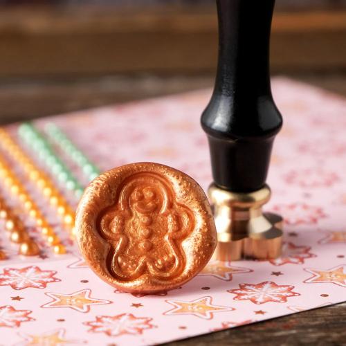 Honey Bee Stamps - Gingerbread Man Wax Stamper