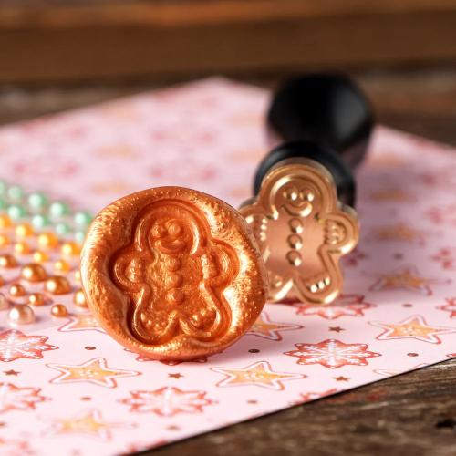 Honey Bee Stamps - Gingerbread Man Wax Stamper