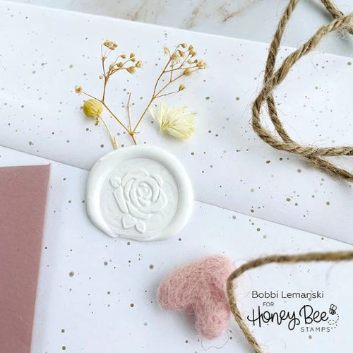 Honey Bee Stamps - Bee Creative Wax Stamper - Rose