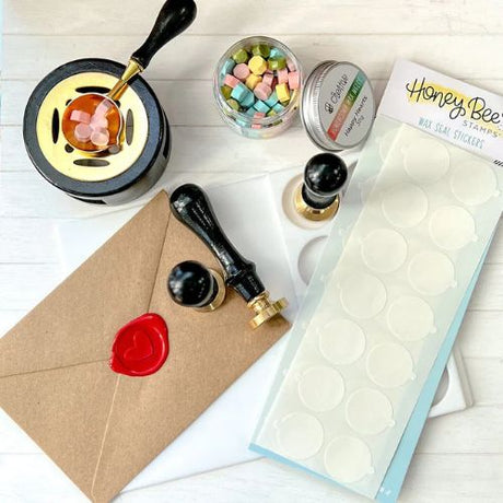 Honey Bee Stamps - Bee Creative 1" Wax Seal Stickers - 28 pack