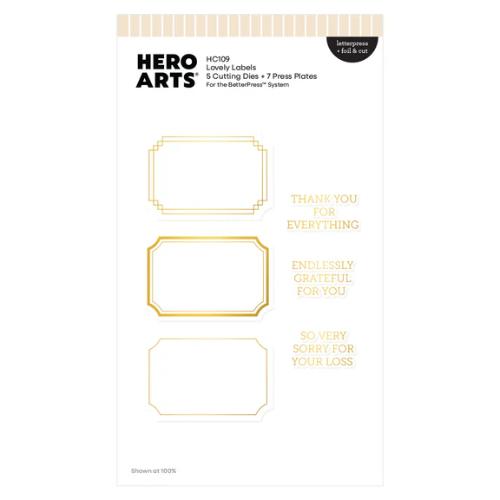Hero Arts Lovely Labels Foil & Cut