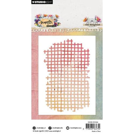 Studio Light Dragonfly Dreams Cutting Die Grid Background (HE-DD-CD1066)