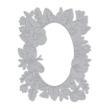 Hero Arts - Floral Frame BetterPress + Foil Plate from the Lovely Letterpress Collection